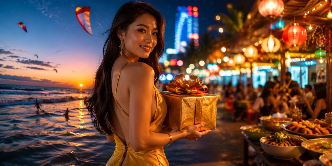 Không khí chợ đêm Mũi Né náo nhiệt với người chơi cược trực tuyến